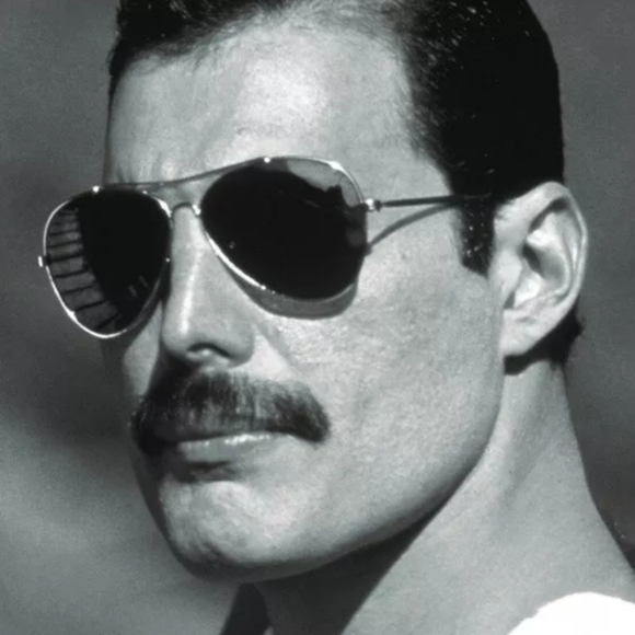 Freddie Mercury Sunglasses Queen Band White Shirt - Picture 2 of 2